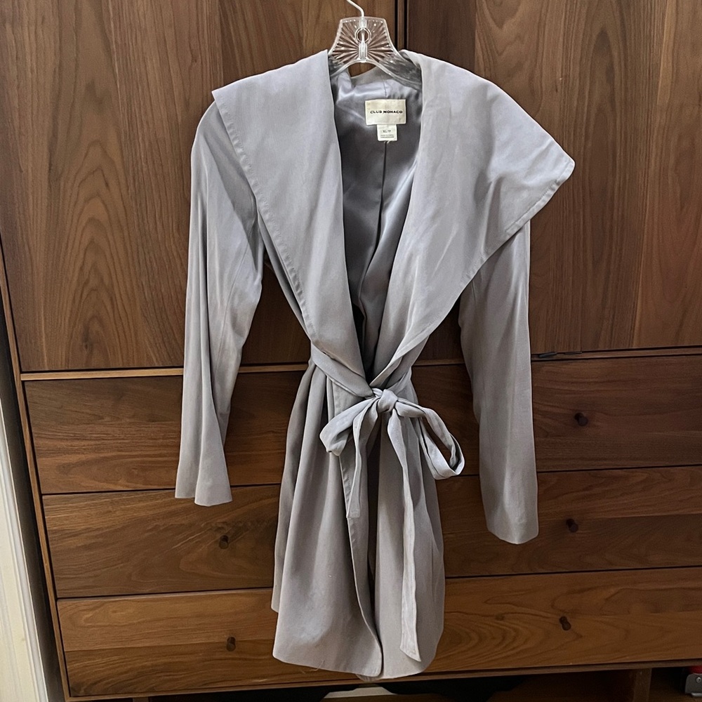 Club Monaco Gray Trench Coat